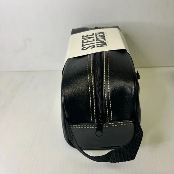 ♠️”Steve Madden” NWT Men’s Travel/Shaving Kit Black w/ Zip Closure & Pocket - Picture 9 of 13